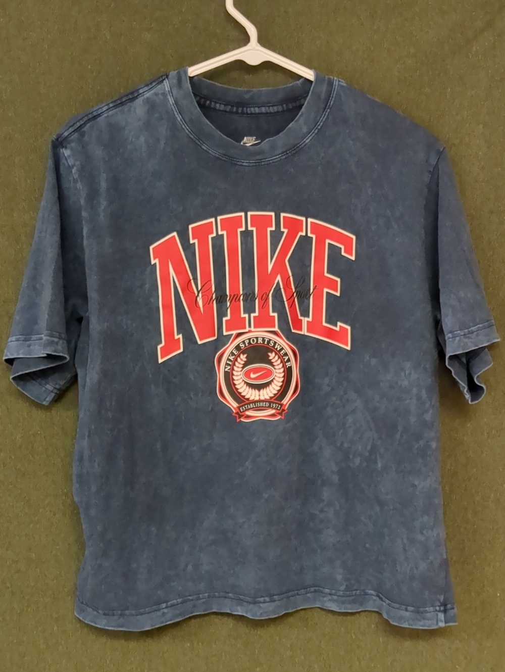 Nike The Nike Tee Champions of Sport Acid Wash Graphic T-Shirt Champions of